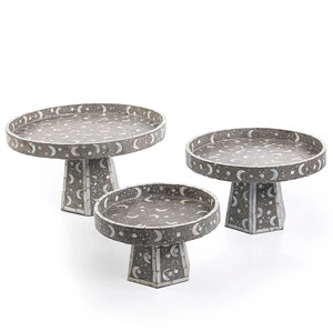 Delightful Mother of Pearl Cake Stand Elegant Capiz <b>Shells</b> Inlay Cake Stand Middle East <b>Chocolate</b> Desert Server Made in Vietnam - Product Image 5