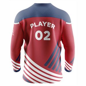 Sublimación Ball Hockey Jersey Diseño personalizado para equipo Ropa deportiva directa Jersey de hockey hecho en fábrica - Product Image 2