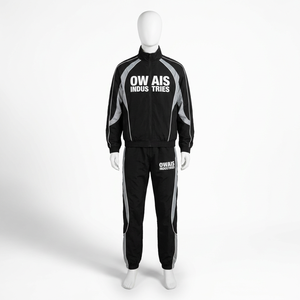 Custom Men's Y2K <b>Tracksuit</b> | <b>Retro</b> Urban Streetwear | Trendy Casual Sportswear Set - Product Image 2