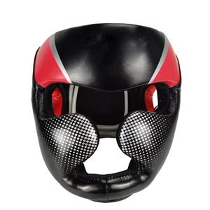 Protector de cabeza de Boxeo Deportivo doble de cuero profesional hecho a medida Unisex protección de cabeza de alta calidad - Product Image 2