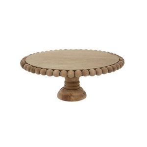 Support à gâteaux en bois hexagonal haut de gamme avec base en métal fabricant grossiste support à gâteau maison et décoration - Product Image 4