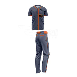 Cómodo uniforme de béisbol para adultos de calidad superior, conjunto de color sólido transpirable para entusiastas del deporte - Product Image 2