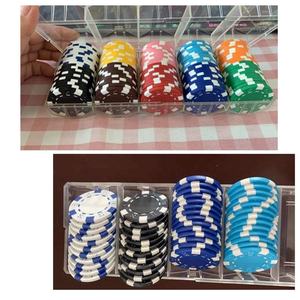 Casinokart Casino-Qualité 14g Clay Poker Chips Logo Personnalisé 40mm Taille 1000 Pcs quantité minimale de commande Y Compris Plateau Options de Sécurité Par - Product Image 3