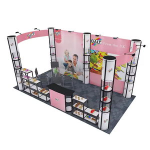 20x20 Brzo Gradivo Savijive Aluminijane Vrtlog Toranj Svjetlobne Kutije Za Izložbu Jarmark Ponovno Koristično Panel de visualización - Product Image 3