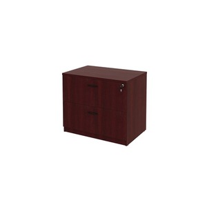 Alera ALEVA513622MY Serie Valencia 34 pulgadas. X 22.75 pulgadas X 29.5 Pulgadas Archivador lateral de 2 cajones tamaño legal/estándar con cerradura, de caoba - Product Image 3