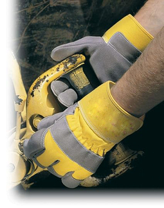 ถุงมือนิรภัยหนังฝ่ามือระดับพรีเมี่ยมมอบการป้องกันที่เหนือกว่าและความทนทานทำให้มือมองเห็นได้ชัดเจน - Product Image 4