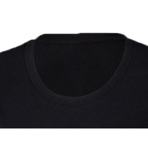 Nueva Camiseta Personalizada para Mujer, Cuello Redondo, Manga Corta, Lisa, Antiarrugas, Ecológica, de Felpa Transpirable, Color Negro - Product Image 2
