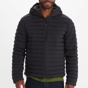 Elegante, cómodo, duradero, acolchado, ligero, con capucha, Abrigo acolchado para hombres, lona impermeable, temporada de invierno, ropa para exteriores - Product Image 1