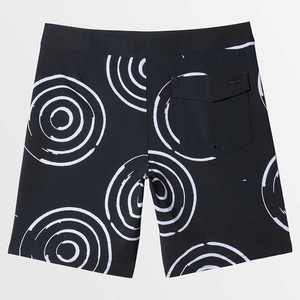 Logo personnalisé Short de bain de plage décontracté pour homme avec impression numérique solide et séchage rapide toile tissu spandex/polyester maillot de bain - Product Image 2