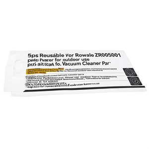 Sacs filtrants en papier réutilisables pour aspirateur Rowenta ZR005001, 5 pièces, pour usage extérieur, accessoires pour aspirateur - Product Image 3