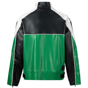 Design personnalisé Veste en cuir de course pour motocyclette en cuir PU de haute qualité Veste courte à broderie personnalisée - Product Image 2