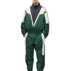 Conjunto de chándal cortavientos de nailon para hombre de la mejor calidad, ropa de exterior para hombre, conjunto de Jogger para hombre, chándales de poliéster en blanco - Product Image 1