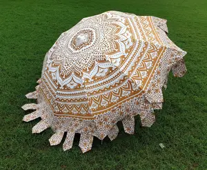 Sıcak satış özelleştirilmiş tasarım tam baskılı UV koruyun açık şemsiye deniz şemsiye markalı plaj şemsiye sopa yağmur şemsiye