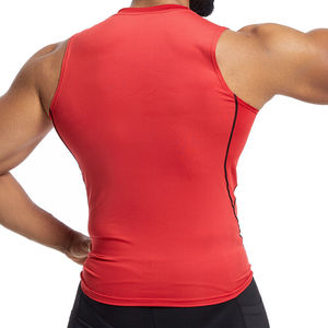 Summer Fitness Sports Wear Singlet Workout Neck <b>Sleeveless</b> Vest Cotton Crop Gym Custom <b>Men</b> Muscle Tank Top Knitted Custom Color - Product Image 3