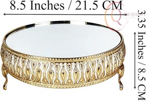 Modern Metal Cake Stand with Sophisticated Design, Perfect <b>for</b> Cakes, <b>Cupcakes</b>, and Desserts - Product Image 2