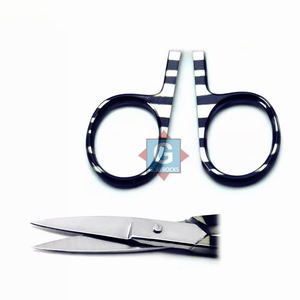 Tijeras de Manicura Rectas de Acero Inoxidable con Punta de Cuchilla Afilada, Herramientas de Precisión para el Cuidado de las Uñas, Diseño Estampado - Product Image 2