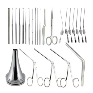 Ensemble d'instruments de myringotomie de 28 pièces pour la chirurgie de l'oreille, ensemble d'instruments de chirurgie de myringotomie pour l'oreille - Product Image 1
