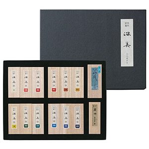 [Kuretake] kuretake saiboku shimbi 12สีและ2สีดำซูมิสติ๊ก, การประดิษฐ์ตัวอักษรและภาพวาดแบบดั้งเดิมของญี่ปุ่น, ความภาคภูมิใจ - Product Image 1