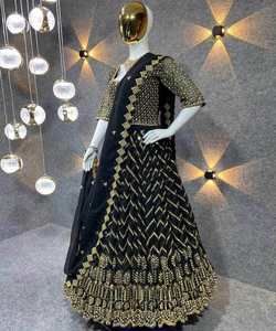 Fantaisie georgette séquence travail lehenga choli avec dupatta vêtements de fête prix de gros vêtement ethnique surat fabrication apparelgarment - Product Image 2