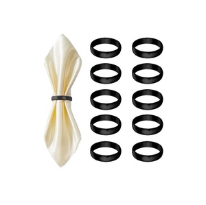 Decorative <b>metal</b> napkin <b>rings</b> perfect <b>for</b> formal dining weddings banquets hotels cafes and stylish home table decor - Product Image 2