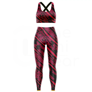 Soutien-gorge de sport réversible de haute qualité pour femmes ensemble de gymnastique Leggings Logo personnalisé survêtement de yoga vêtements de sport de fitness grande taille forte demande - Product Image 1