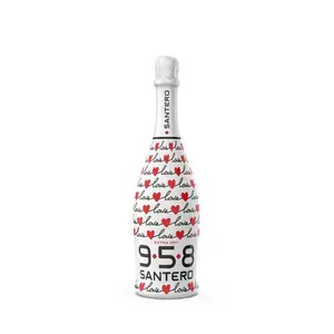 958 SANTERO LOVE, vin mousseux extra sec, 750 ml, 25.36oz, teneur en alcool 11,5%, avec perlage fin et persistant