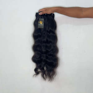 Paquetes de cabello virgen indio al por mayor, paquetes de cabello humano natural con ondas profundas, paquetes de cabello de visón crudo. - Product Image 1