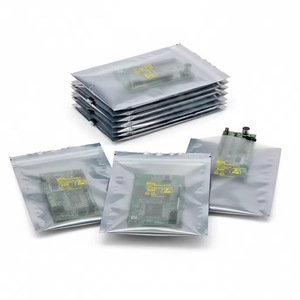 EU stock Anti Static Shielding Bags Silver Gray Resealable ESD Zip <b>Lock</b> Bags for Electronics PCB <b>laptop</b> refurbishment recycling - Product Image 1