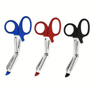 3 Pcs Ciseaux de ménage en acier inoxydable avec bandage de gaze pour usage extérieur Ciseaux de traumatologie par SUAVE SURGICAL INSTRUMENTS - Product Image 1