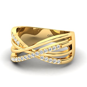 Anillos de diamantes Joyería Oro de 14K Lujo Nuevo diseño Anillos de joyería fina de oro sólido con anillo de diamantes reales para joyería de mujer - Product Image 6