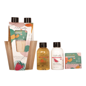 Set da Viaggio per la Cura della Pelle in Legno Naturale con Barattolo da Bagno Essenziale - Product Image 2