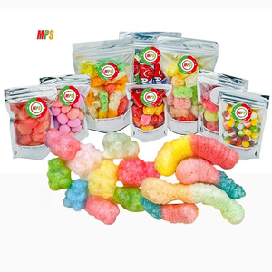 Bonbons lyophilisés croustillants personnalisés <span class=keywords><strong>de</strong></span> qualité supérieure avec des saveurs fruitées et une garniture multicolore en sachet - Product Image 3