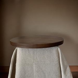 Bandeja de Servir Redonda de Madera Rústica Vintage - Bandeja Decorativa de Madera para Decoración del Hogar - Product Image 1