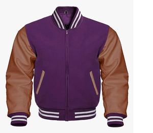 Chaqueta Universitaria, Chaqueta Deportiva con Mangas de Cuero, Chaqueta de Béisbol para Hombre, Chaqueta Universitaria - Product Image 6