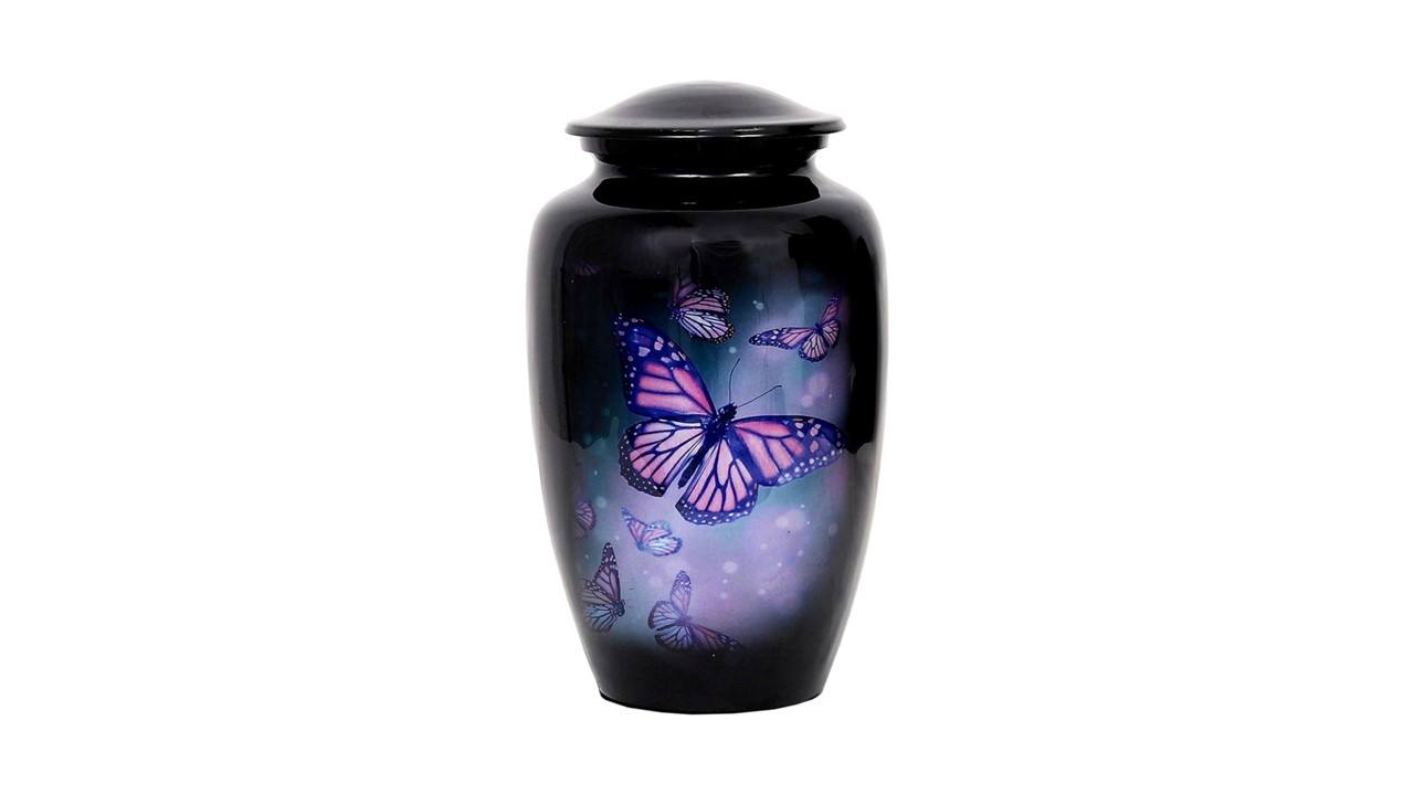 Butterfly Print Urn Large 3.4 L