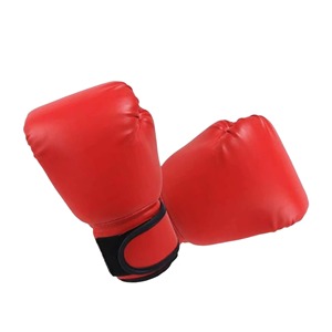 Guantes de boxeo de cuero impermeables de Color sólido para mujeres y hombres Sanda Training Sandbags Muay Thai Combat Kickboxing Guantes para adultos - Product Image 6