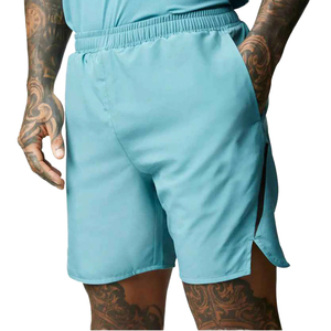 2025 hommes haute rue Shorts de sport nouvelle mode été couleurs unies bloc personnalisé coupe ample un sur trois Polyester court homme - Product Image 1