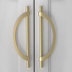 Tiradores de Puerta de Gabinete de Latón Macizo Hechos a Mano, Herrajes para Muebles Tradicionales con Atractivo Vintage para Decoración del Hogar y Hoteles - Product Image 1