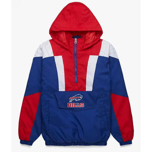 Chaqueta Escolar Personalizada con Bolsillos Tipo Canguro, Chaqueta Cortavientos Ligera con Media Cremallera, Chaqueta de Moda para Exteriores y Lluvia - Product Image 1