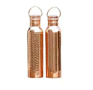 Premium Quality Handmade Yoga Use Copper Bottle with Custom Size Available at Affordable Price from India