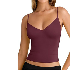 Haute qualité été dames col rond plaine recadrée Sexy licou débardeur fabriqué par robe de sport - Product Image 4