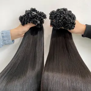 Top vente en gros cheveux bruts humains du Vietnam pointe plate kératine meilleur fournisseur meilleur prix vendeur de cheveux mis à jour 2023