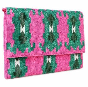 Bolso de mano de diseñador con cuentas hecho a mano de estilo indio, bolso de hombro de fiesta de compras de noche de estilo bohemio, bolso de mensajero para mujer - Product Image 3