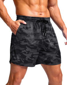 <b>Men's</b> Training <b>Shorts</b> Breathable Polyester Custom Camouflage Quick Dry Jogger for Gym Basketball Knee length <b>Camo</b> <b>Shorts</b> - Product Image 1