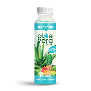 Etiqueta privada 500ml Jugo de aloe vera con muestra gratis de pulpa y precio de fábrica de diseño de Vietnam para refrescos - Product Image 3