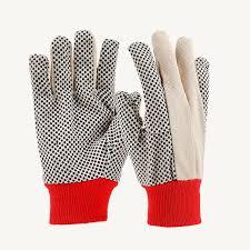 Heavy Duty Construction Carpentry Work <b>Gloves</b> Outdoor Hand Warmer Four Seasons Cotton PVC Dotted Canvas Comfortable <b>Gloves</b> - Product Image 4