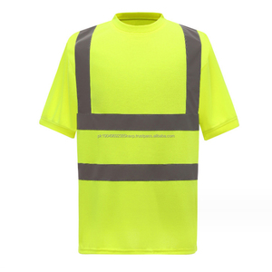 High Quality Hi Vis Custom Safety Work Wear Reflective Short Sleeve t <b>Shirt</b> - Product Image 2