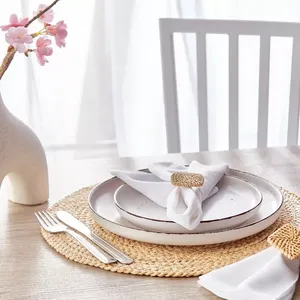 Superior Quality Rattan <b>Square</b> Shape Napkin Rings Affordable Rattan Napkin Rings for <b>Table</b> Decoration - Product Image 5