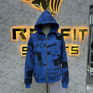 Qualité supérieure coupe parfaite sweat à capuche zippé professionnel impression numérique fabriqué en usine pas cher prix unisexe 100% coton hiver - Product Image 1
