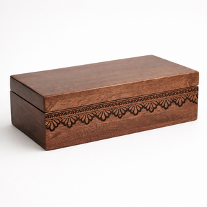Caja de Madera Maciza con Acabado Liso de Primera Calidad - Caja de Almacenamiento de Lujo para Recuerdos y Objetos de Valor PRECIO DE MAYOREO CAJAS DE MADERA - Product Image 4